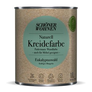 Naturell Kreidefarbe 'Eukalyptuswald' blaugrün matt 1 l
