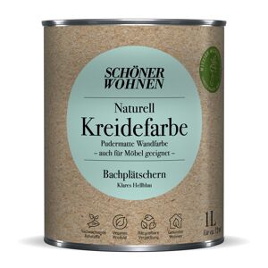 Naturell Kreidefarbe 'Bachplätschern' hellblau matt 1 l