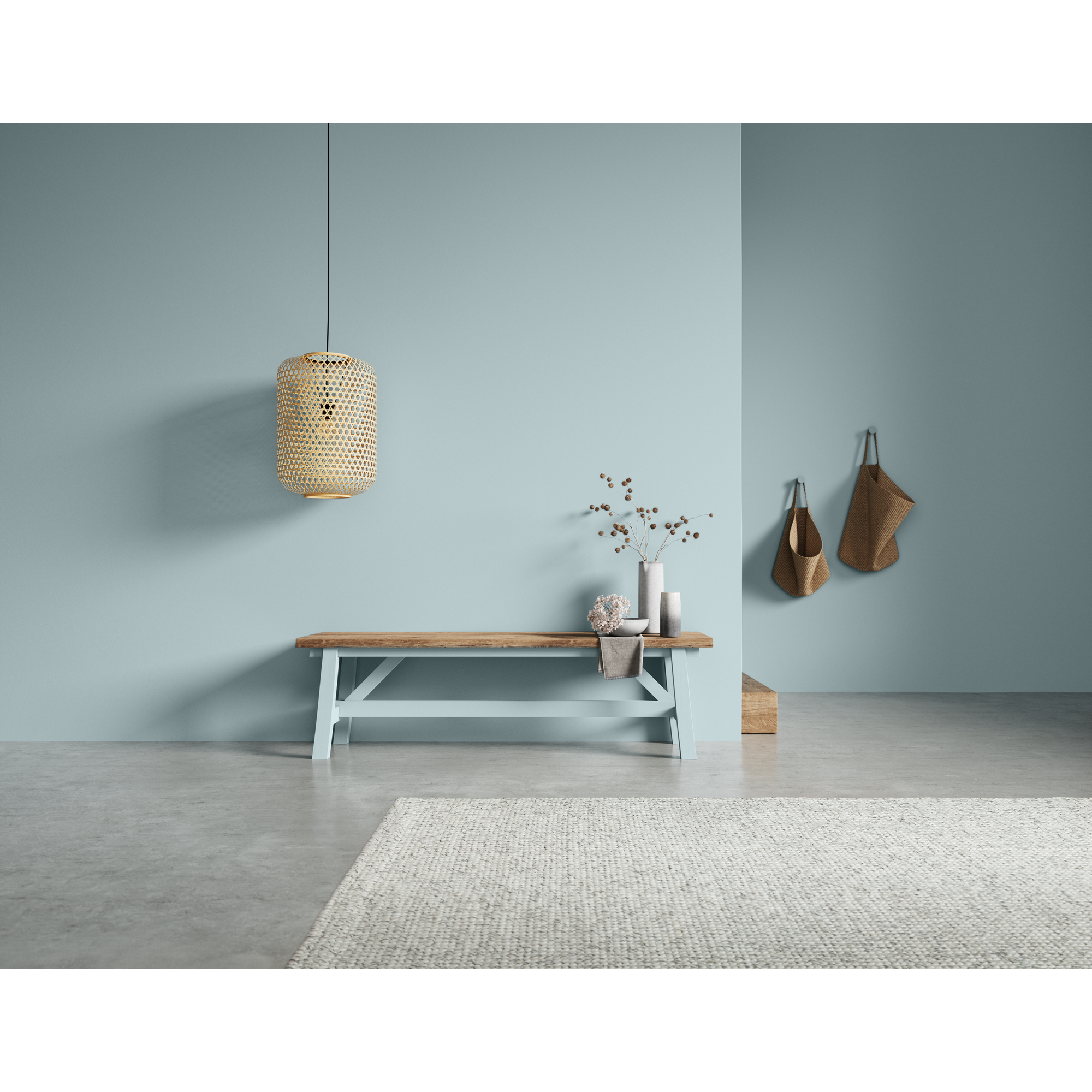 Naturell Kreidefarbe 'Bergseeruhe' blaugrau matt 1 l