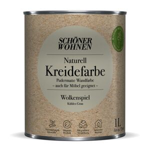 Naturell Kreidefarbe 'Wolkenspiel' grau matt 1 l