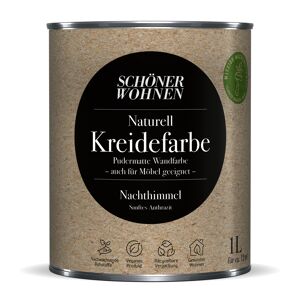 Naturell Kreidefarbe 'Nachthimmel' anthrazit matt 1 l