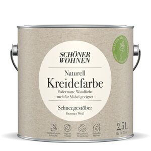Naturell Kreidefarbe 'Schneegestöber' weiß matt 1 l