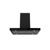 Inselhaube 'CH44199GISS-20' Metall/Glas schwarz 60 cm