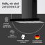 Inselhaube 'CH44199GISS-20' Metall/Glas schwarz 60 cm