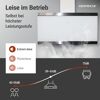 Schräghaube 'CH89090W' Metall/Glas weiß 90 cm