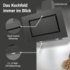 Schräghaube 'CH42090BSA' Edelstahl/Glas schwarz 90 cm