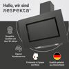 Schräghaube 'CH42090BSA' Edelstahl/Glas schwarz 90 cm