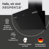 Schräghaube 'CH69090SA+' Metall/Glas schwarz 90 cm