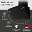 Schräghaube 'CH69090SA+' Metall/Glas schwarz 90 cm
