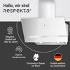 Schräghaube 'CH24080WM' Metall/Glas weiß 80 cm