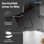 Schräghaube 'CH22010/90SBZ' Metall/Glas schwarz 90 cm