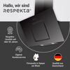 Schräghaube 'CH22010/90SBZ' Metall/Glas schwarz 90 cm