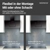 Schräghaube 'CH22010/90SBZ' Metall/Glas schwarz 90 cm