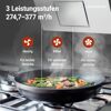 Schräghaube 'CH22010/90WBZ' Metall/Glas weiß 90 cm