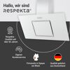 Schräghaube 'CH22010/90WBZ' Metall/Glas weiß 90 cm