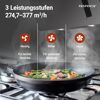 Schräghaube 'CH21060SBZ' Metall/Glas schwarz 60 cm