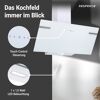Schräghaube 'CH58090WA+' Metall/Glas weiß 90 cm