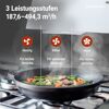 Schräghaube 'CH58090WA+' Metall/Glas weiß 90 cm