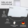 Schräghaube 'CH58090WA+' Metall/Glas weiß 90 cm