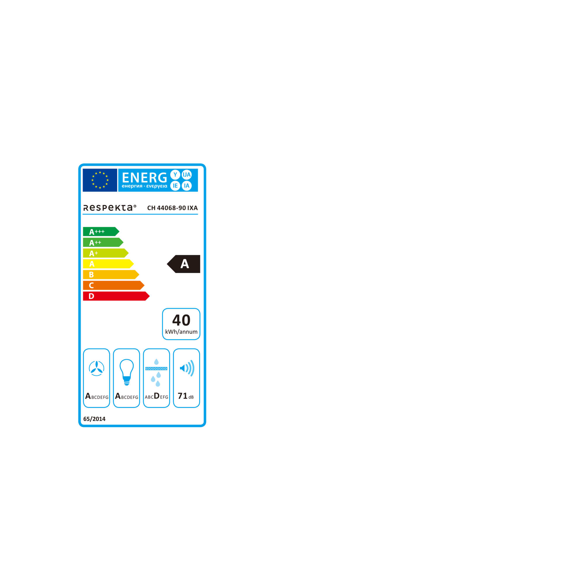 Kaminhaube 'CH44068-90IX-A' Edelstahl 90 cm + product picture