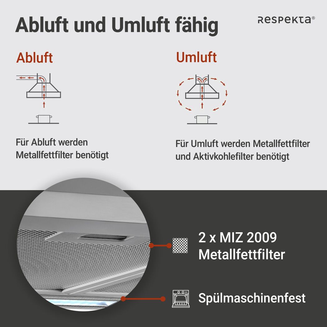 Kaminhaube 'CH22058IXB' Edelstahl 60 cm