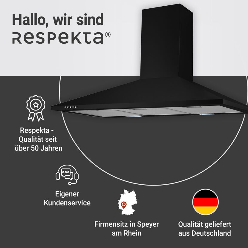 Kaminhaube 'CH22055-90S' Metall 90 cm