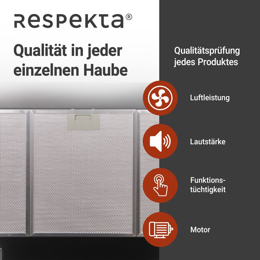 Kaminhaube 'CH22055-90S' Metall 90 cm