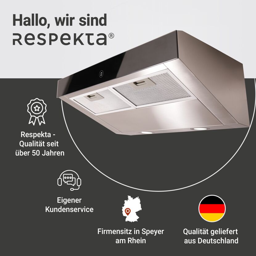 Unterbauhaube 'CH12060IX-21' Edelstahl 60 cm