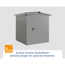Gerätehaus 'Euroline ESD2 Trend-Sk' graualuminium 189 x 181 x 199 cm, Einzeltür