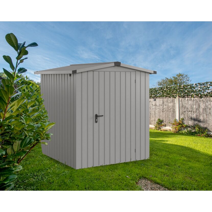 Gerätehaus 'Euroline ESD2 Trend-Sk' graualuminium 189 x 181 x 199 cm, Einzeltür