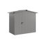 Gerätehaus 'Euroline ESD3 Trend-Sk' graualuminium 237 x 133 x 203 cm, Einzeltür