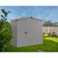 Gerätehaus 'Euroline ESD3 Trend-Sk' graualuminium 237 x 133 x 203 cm, Einzeltür