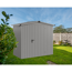 Gerätehaus 'Euroline ESD3 Trend-Sk' graualuminium 237 x 133 x 203 cm, Einzeltür