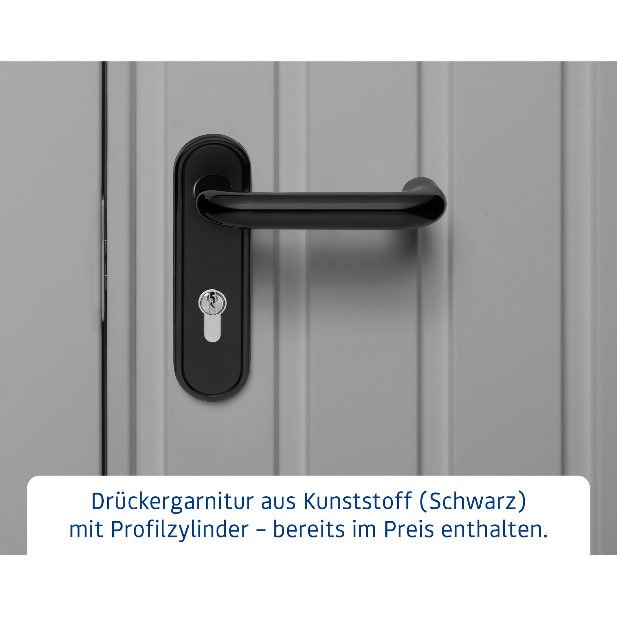Gerätehaus 'Euroline ESD3 Trend-Sk' graualuminium 237 x 133 x 203 cm, Doppeltür
