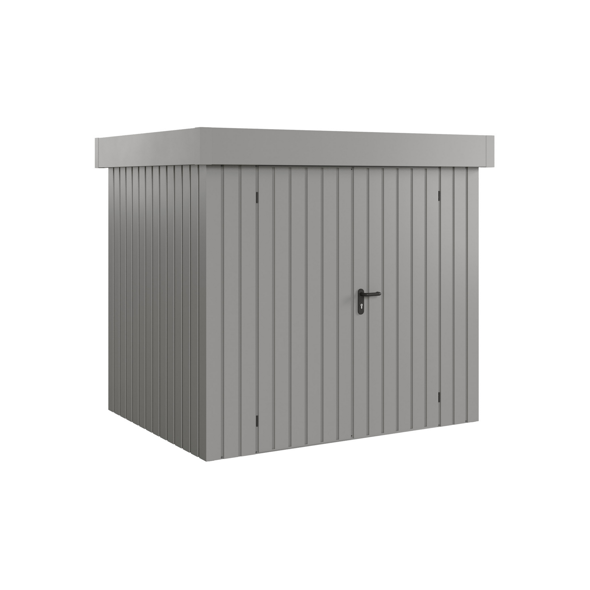 Gerätehaus 'Euroline EFD4 Trend-Sk' aluminiumgrau 229 x 181 x 203 cm, Doppeltür
