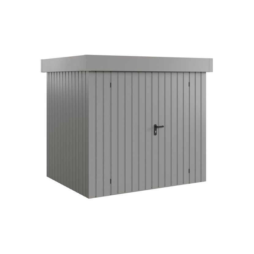 Gerätehaus 'Euroline EFD4 Trend-Sk' aluminiumgrau 229 x 181 x 203 cm, Doppeltür