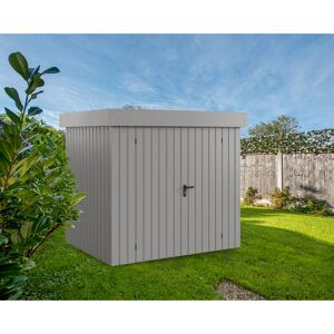 Gerätehaus 'Euroline EFD4 Trend-Sk' aluminiumgrau 229 x 181 x 203 cm, Doppeltür