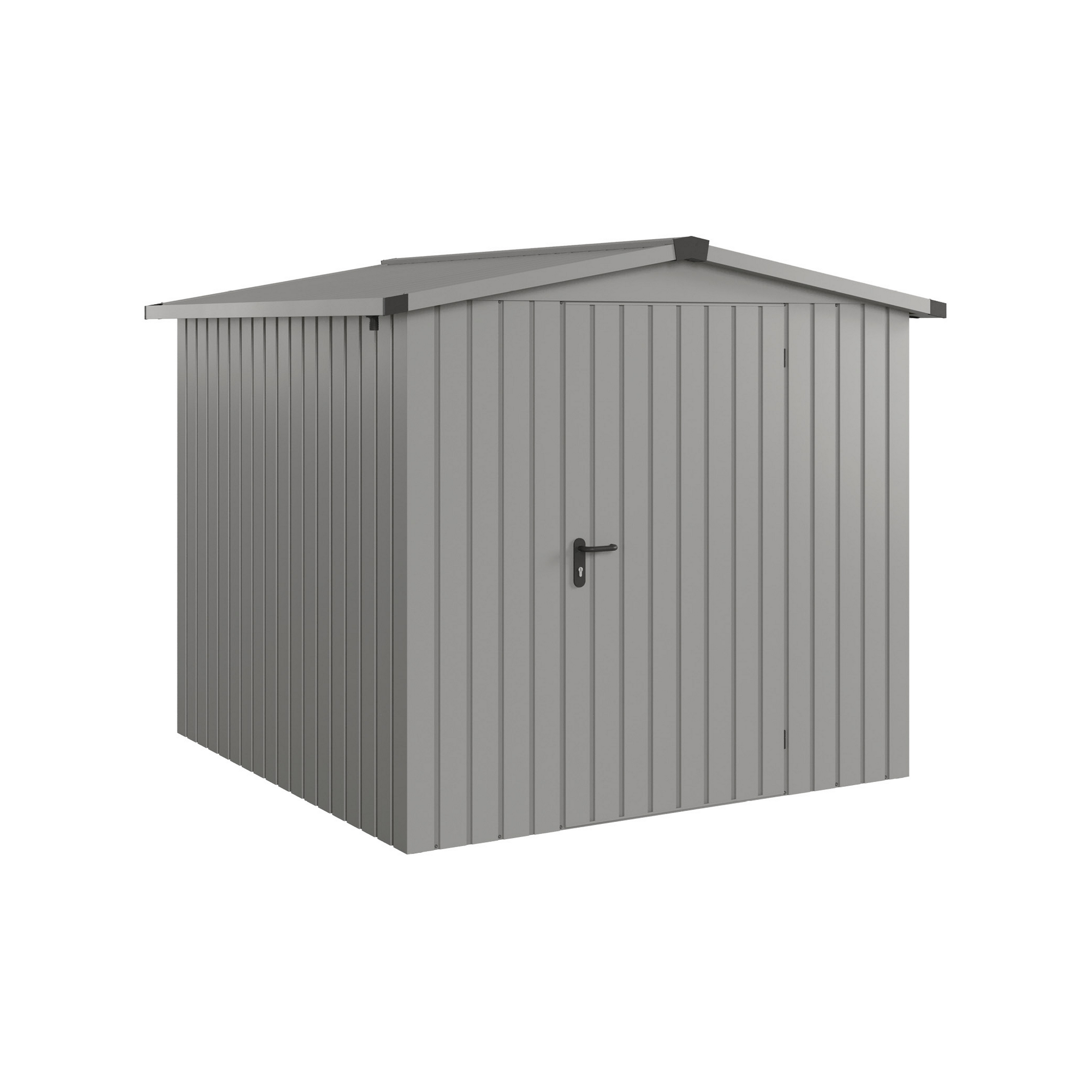 Gerätehaus 'Euroline ESD5 Trend-Sk' graualuminium 237 x 229 x 203 cm, Einzeltür