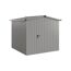 Gerätehaus 'Euroline ESD5 Trend-Sk' graualuminium 237 x 229 x 203 cm, Einzeltür