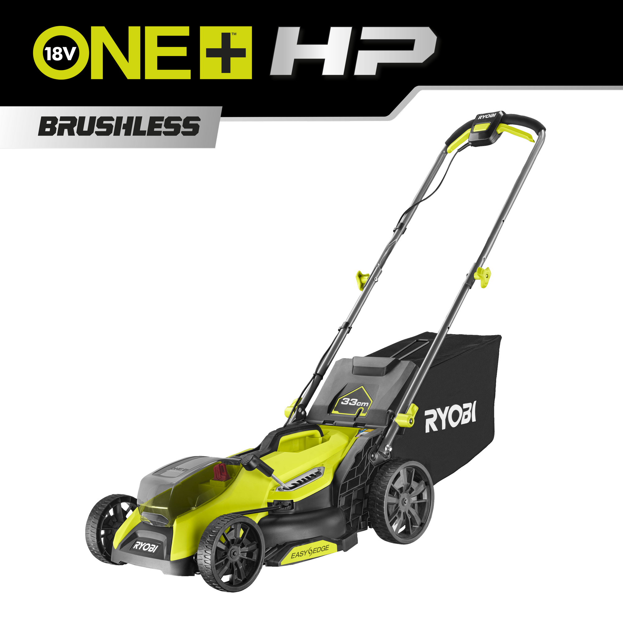 Akku-Rasenmäher 'One+ HP Brushles RY18LMX33A-0' 18 V Schnittbreite 33 cm ohne Akku und Ladegerät