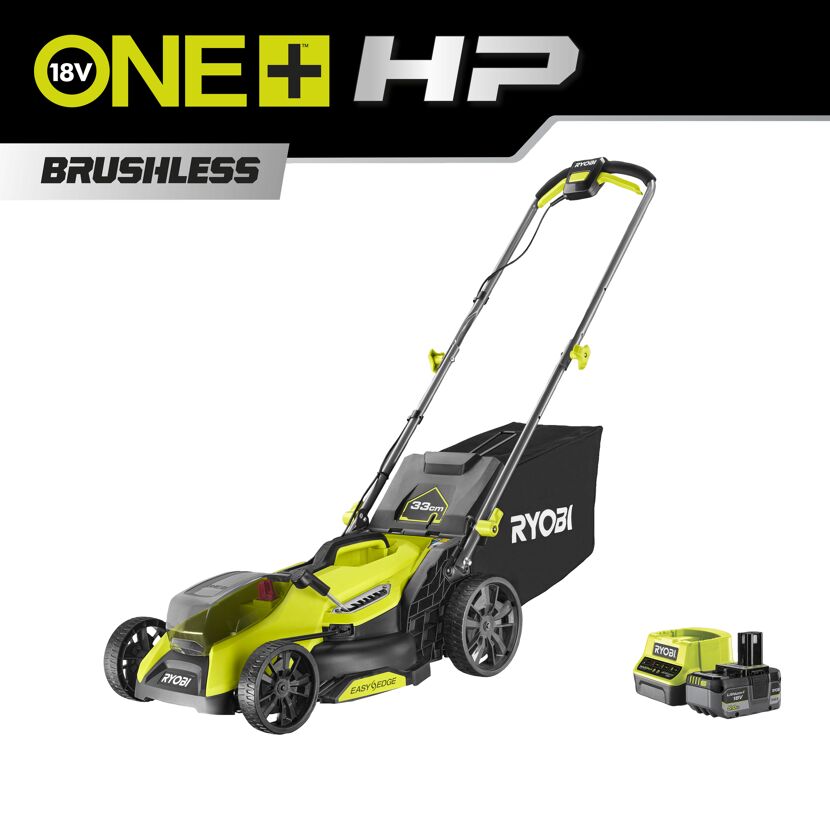 Akku-Rasenmäher 'One+ HP Brushless RY18LMX33A-150' 18 V Schnittbreite 33 cm mit Akku und Ladegerät