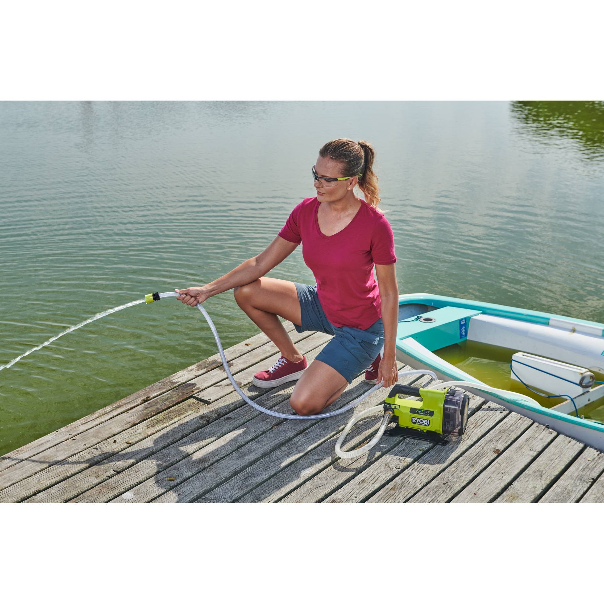 Akku-Transferpumpe 'One+ Brushless RY18TPXA-0' 18 V Förderleistung 2280 l/h ohne Akku und Ladegerät