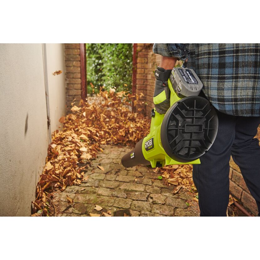 Akku-Laubgebläse 'RY18BLXD-150 ONE+ HP Whisper™ Brushless' 18 V mit Akku und Ladegerät