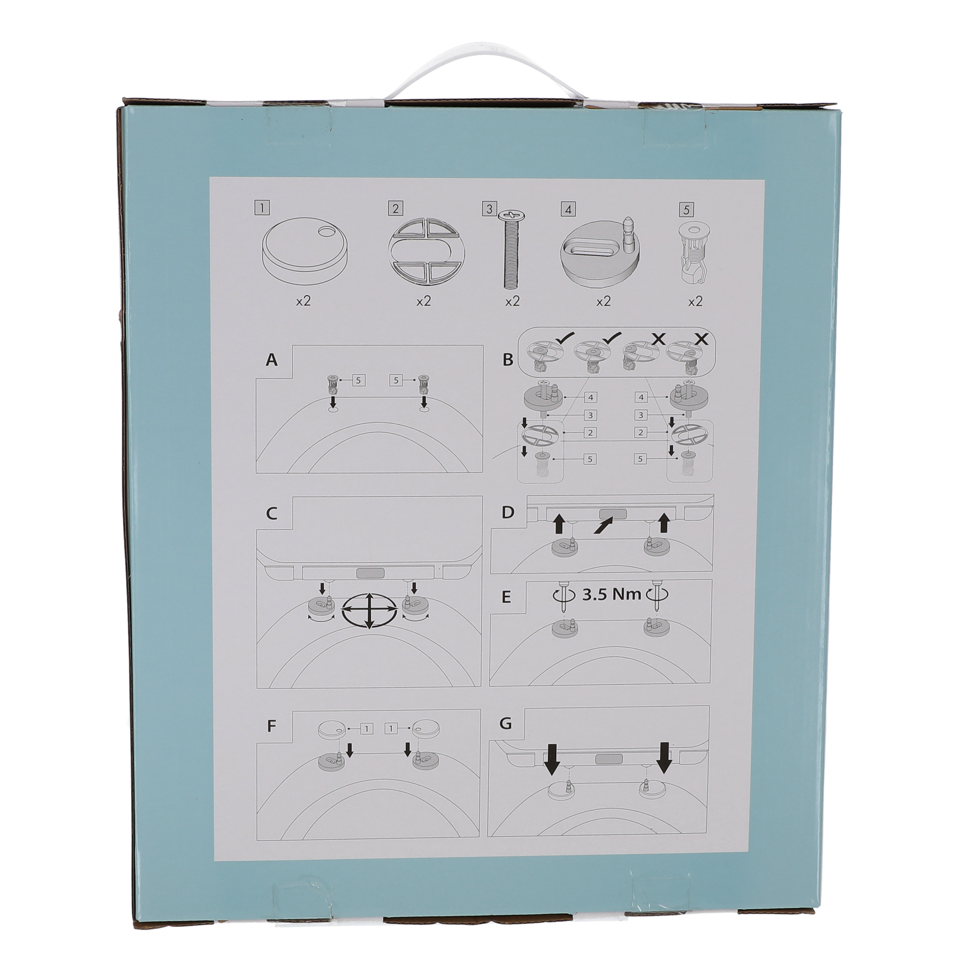 WC-Sitz mattschwarz 44 x 36 cm