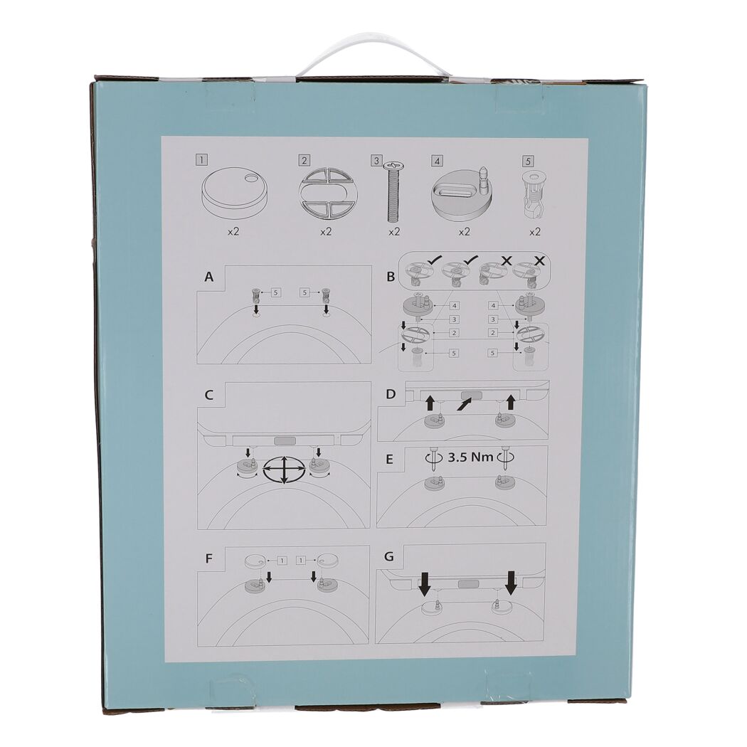 WC-Sitz mattschwarz 44 x 36 cm