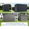 Gerätehaus 'Euroline ESD2 Trend-Sk' anthrazitgrau 189 x 181 x 199 cm, Einzeltür