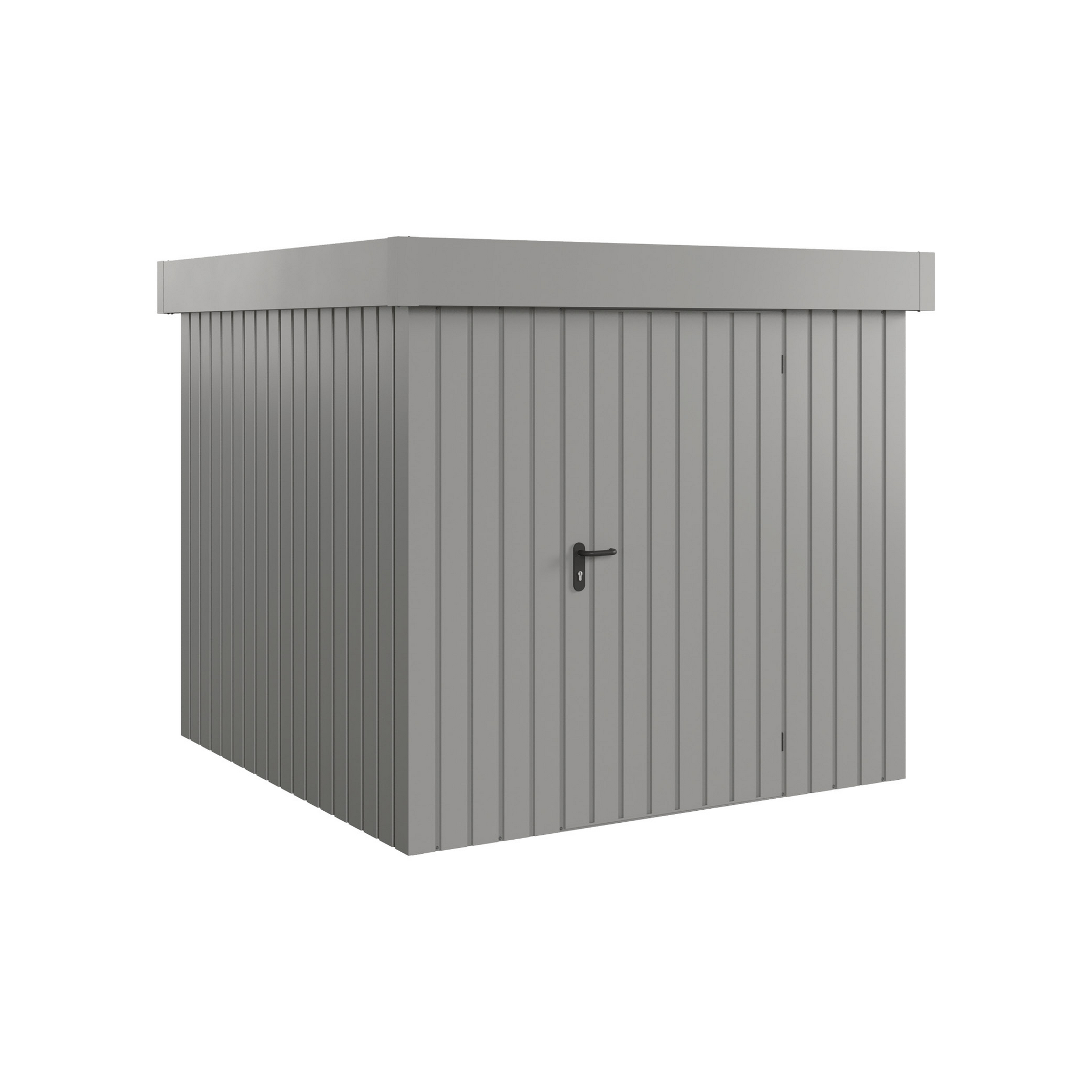 Gerätehaus 'Euroline EFD5 Trend-Sk' graualuminium 229 x 229 x 203 cm, Einzeltür