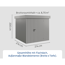 Gerätehaus 'Euroline EFD5 Trend-Sk' graualuminium 229 x 229 x 203 cm, Einzeltür