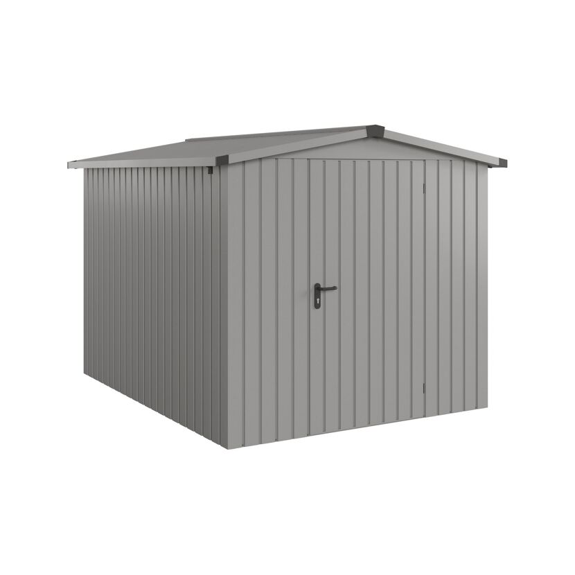 Gerätehaus 'Euroline ESD6 Trend-Sk' graualuminium 237 x 277 x 203 cm, Einzeltür