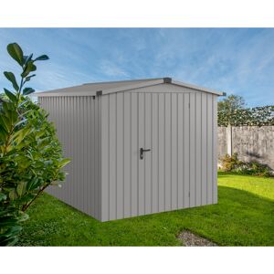 Gerätehaus 'Euroline ESD6 Trend-Sk' graualuminium 237 x 277 x 203 cm, Einzeltür